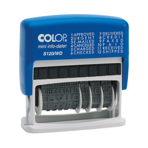 COLOP Self Inking Dial-A-Phrase Dater