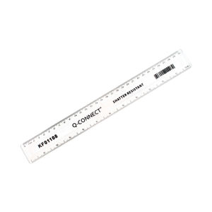 Q-Connect 30cm Clear Ruler (Pack of 10)