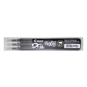 Pilot FriXion Rollerball Pen Refill Medium Black (Pack of 3)