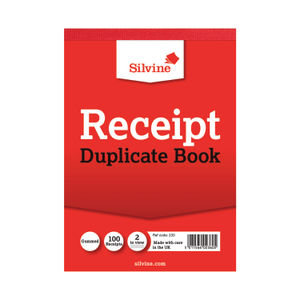 Silvine Duplicate Receipt 105x148mm Receipt Books | 230