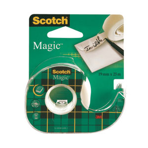 Scotch Magic Tape 810 19mm x 25m with Dispenser (Pack of 12)
