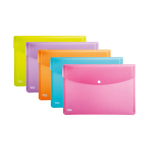Elba Assorted A4 Snap Wallets (Pack of 5)