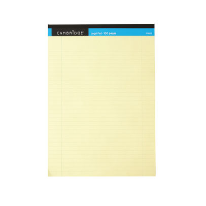 Cambridge A4 Yellow Ruled Legal Pads (Pack of 10)