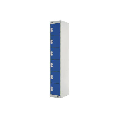 Six Compartment D450mm Blue Express Standard Locker