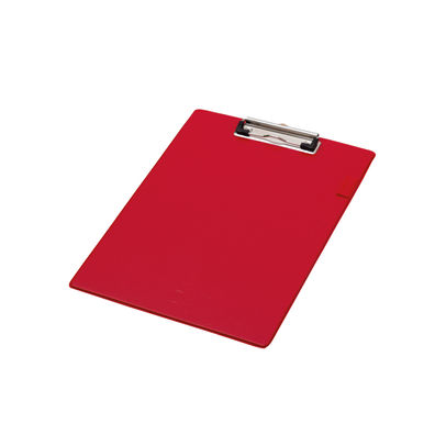 Q-Connect PVC Single Clipboard Foolscap Red