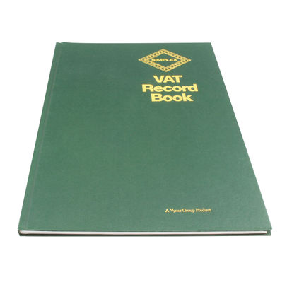 Green Simplex Hardback VAT Records Book