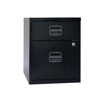 Bisley H525mm Black 2-Drawer Filing Cabinet