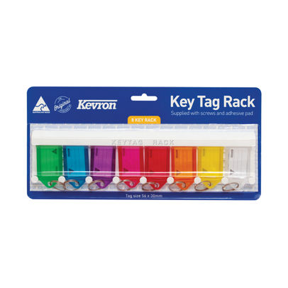 Kevron Standard Key Tags Assorted (Pack of 8)