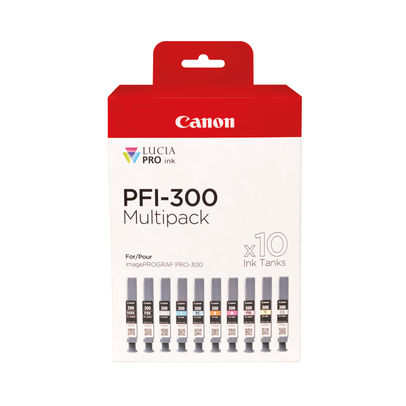 Canon PFI-300 Assorted Ink Cartridge Multipack