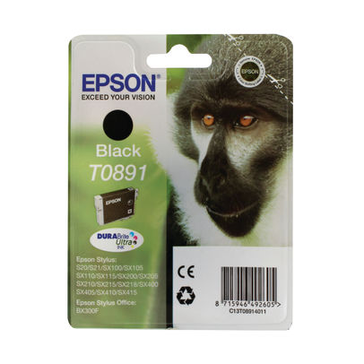 Epson T0891 Black Ink Cartridge - C13T08914011