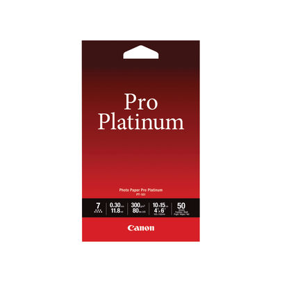 Canon Pro Platinum Photo Paper 4 x 6 Inch (Pack of 50)