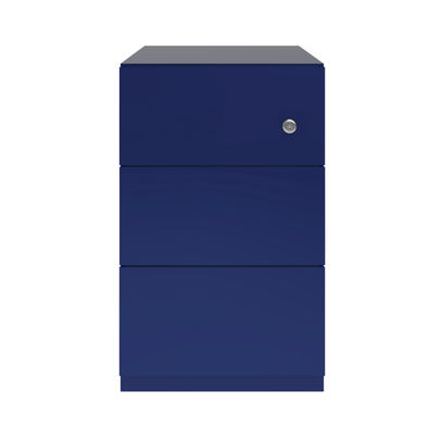 Bisley Note Pedestal 3 Stationery Drawer 300x565x495mm Oxford Blue