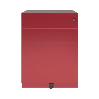 Bisley Note Pedestal 3 Combination Drawer 420x565x567mm Cardinal Red