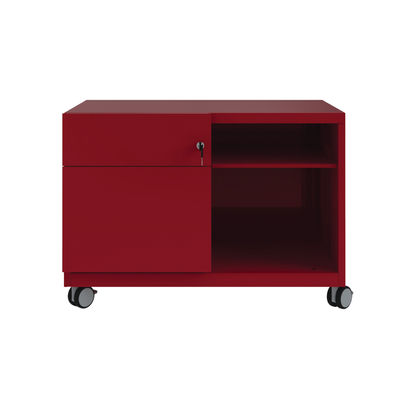 Bisley Caddy Left Hand 2 Drawer 800x490x563mm Cardinal Red