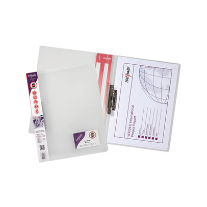 Snopake Poly A4 Clear Clamp Binder (Pack of 10)