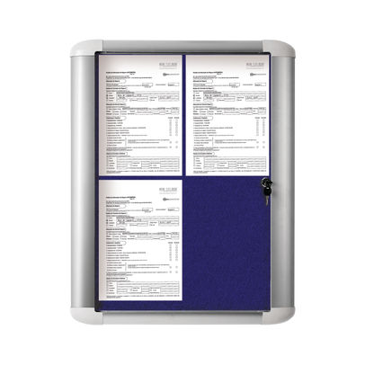 Bi-Office 450x614mm Blue External Display Case