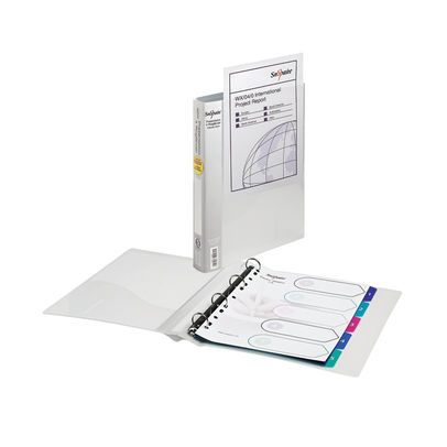 Snopake Presentation A4 Clear 25mm 4 O-Ring Binder