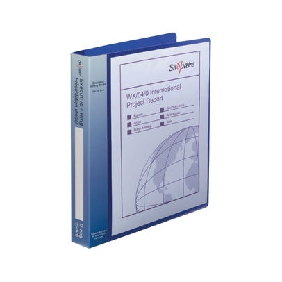 Snopake Executive Presentation 4D-Ring Binder A4 Electra Blue