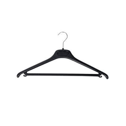 Alba Plastic Coat Hanger 450x22x60mm Black (Pack of 20)