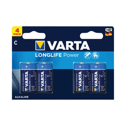 Varta Longlife Power C Battery (Pack of 4)