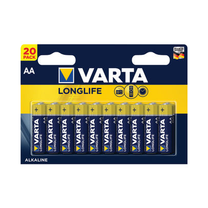 Varta Longlife AA Battery (Pack of 20)