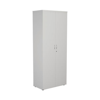 First H2000mm White Wooden Storage Cupboard