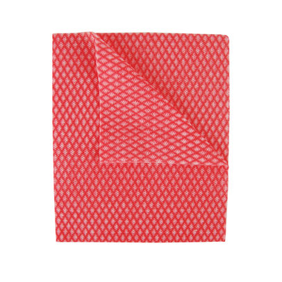 2Work Economy Cloth 420x350mm Red (Pack of 50)