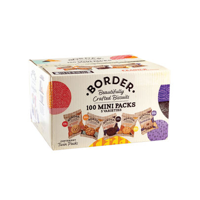 Border Biscuits Mini Packs 5 Varieties Twin Packs (Pack of 100)