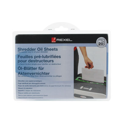 Rexel A5 Shredder Non-Auto Oil Sheet (Pack of 20)