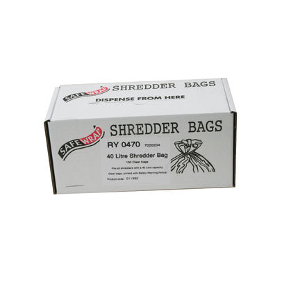 Safewrap Shredder Bag 40 Litre (Pack of 100)