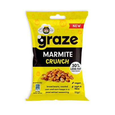 Graze Marmite Crunch Bag 52g (Pack of 18)