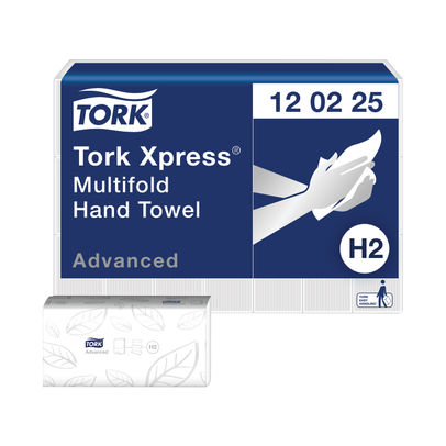 Tork Xpress H2 White 2-Ply Multifold Hand Towels (Pack of 21)