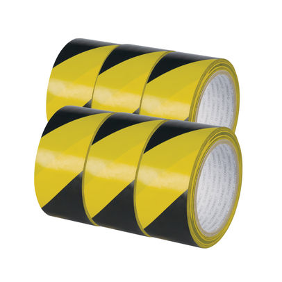 Q-Connect Yellow and Black Hazard Tape (Pack of 6)