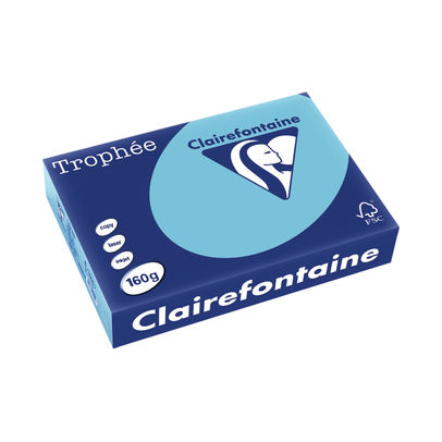 Clairefontaine A4 160gsm Dark Blue Trophee Card (Pack of 250)