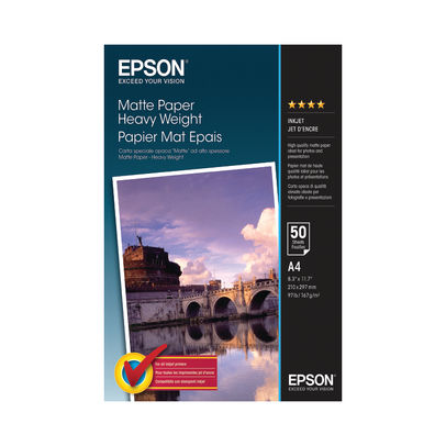 Epson A4 Matte Heavyweight Paper 167gsm (Pack of 50)