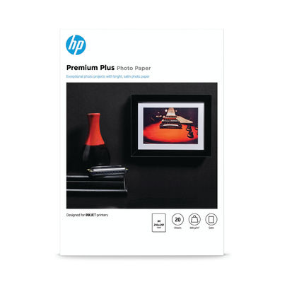 HP Premium Plus A4 300gsm Semi-Gloss Photo Paper (Pack of 20)