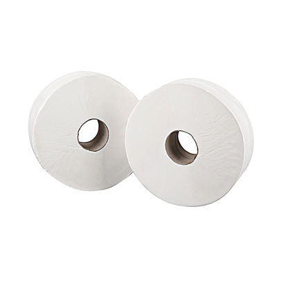 2Work White 2-Ply Mini Jumbo Toilet Rolls (Pack of 12)