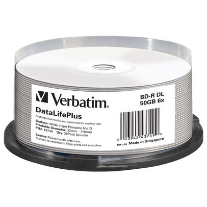 Verbatim BD-R Spindle 6x 50GB (Pack of 25)