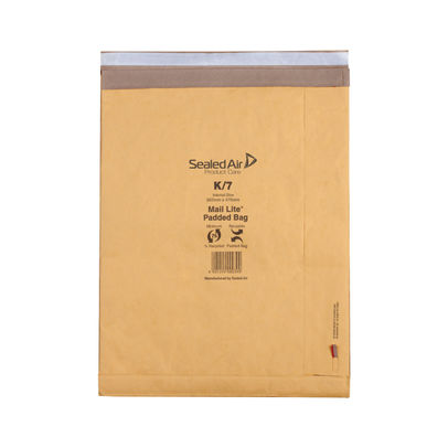 Mail Lite Gold K/7 365 x 476mm Padded Postal Bags (Pack of 50)