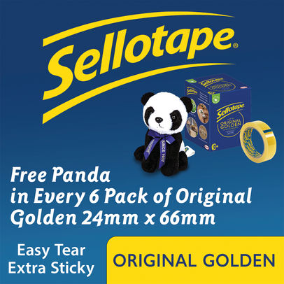 Sellotape Original Golden 24mm x 66m Tapes (Pack of 6)