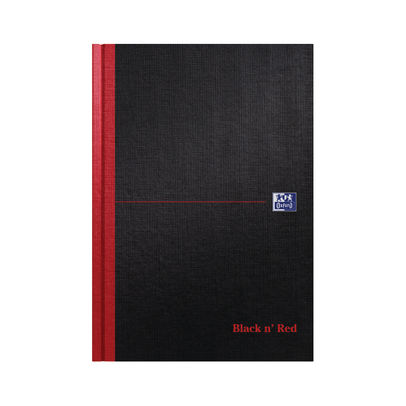 Black n' Red B5 Ruled Casebound Hardback Notebook (Pack of 5)