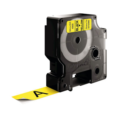 Dymo D1 Standard Label Tape Black on Yellow