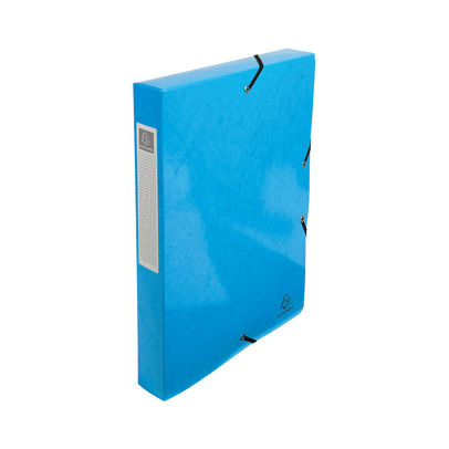 Exacompta Iderama Box File A4 Light Blue (Pack of 8)