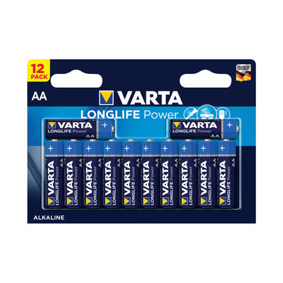 Varta AA Long Life Battery Alkaline (Pack of 12)