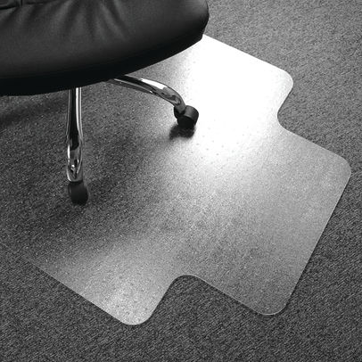 Floortex Cleartex 1150 x 1340mm Lipped Carpet Chair Mat