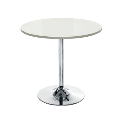 Jemini D800 x H740mm White/Chrome Small Bistro Trumpet Table