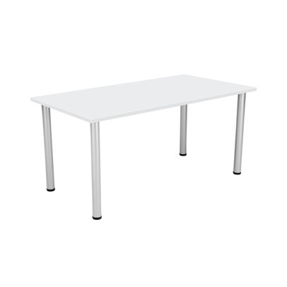 Jemini 1600x800mm White Rectangular Meeting Table