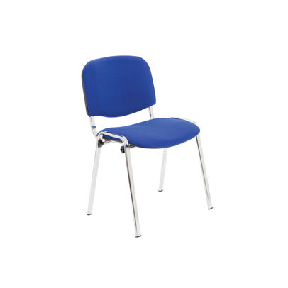 Jemini Ultra Blue/Chrome Multipurpose Stacking Chair