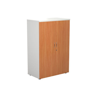 Jemini 1200 x 450mm White/Beech Wooden Cupboard