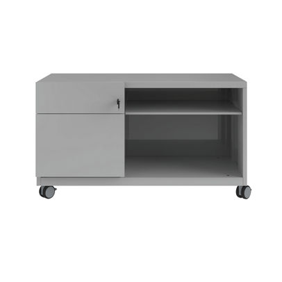 Bisley Caddy Left Hand 2 Drawer 1000x490x563mm Goose Grey